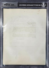 Jackie Robinson Autographed 1956 Greatest Sports Thrill Contract Brooklyn Dodgers Auto Grade Mint 9 Beckett BAS #18284163