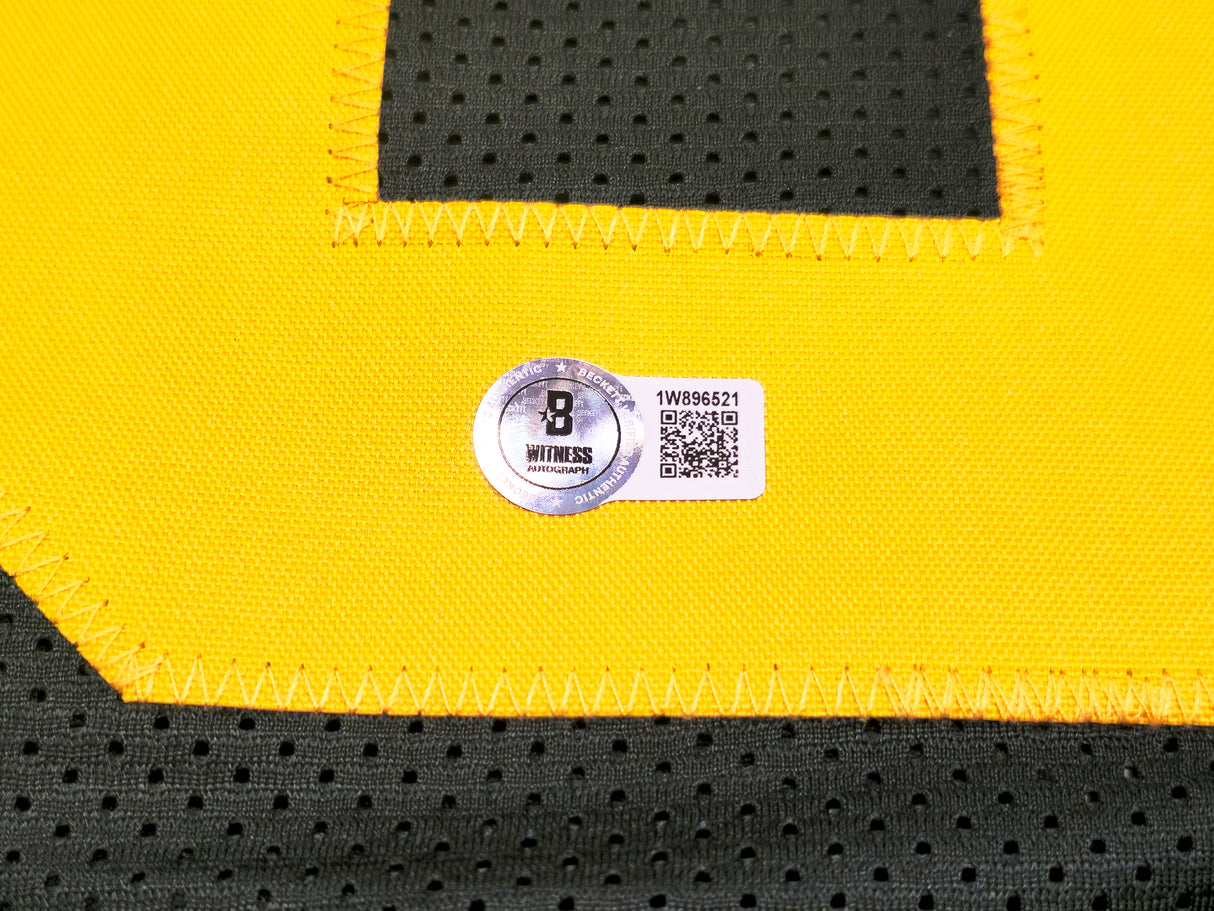 Green Bay Packers Jordan Love Autographed Green Throwback Jersey Beckett BAS Witness Stock #232820