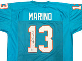 Miami Dolphins Dan Marino Autographed Teal Jersey Beckett BAS QR Stock #232813