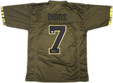 Dallas Cowboys Trevon Diggs Autographed Army Green Jersey PSA/DNA Stock #233653
