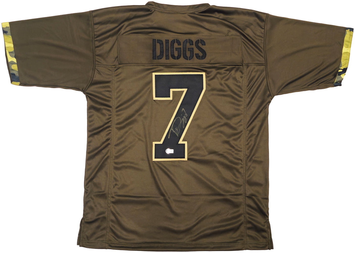 Dallas Cowboys Trevon Diggs Autographed Army Green Jersey Beckett BAS Witness Stock #233654