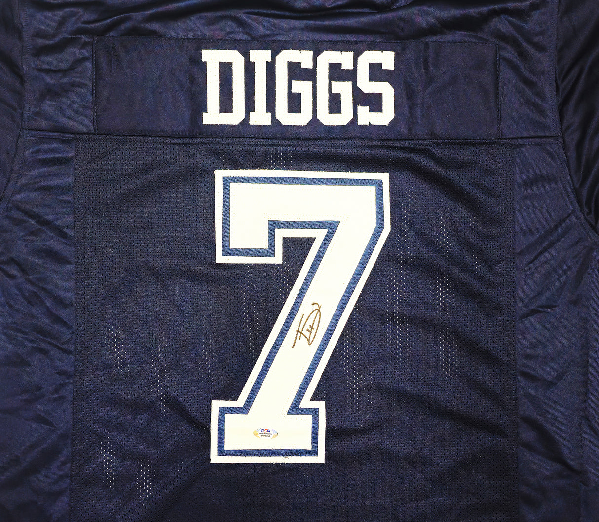 Dallas Cowboys Trevon Diggs Autographed Blue Jersey PSA/DNA Stock #233662