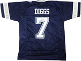 Dallas Cowboys Trevon Diggs Autographed Blue Jersey TriStar Stock #233663
