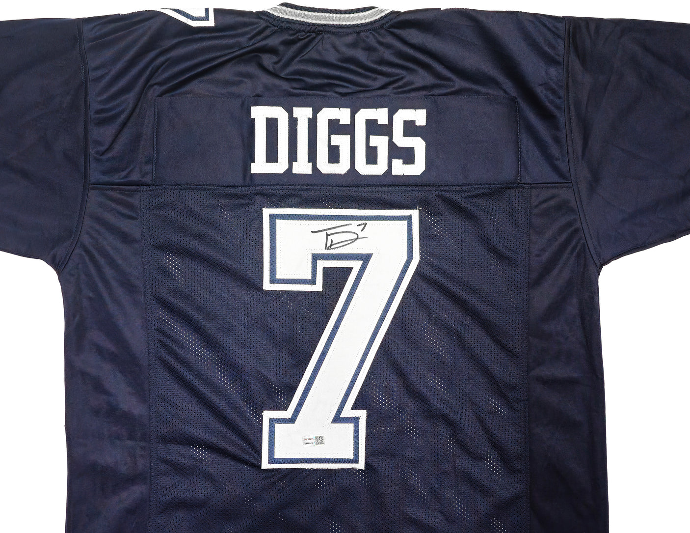 Dallas Cowboys Trevon Diggs Autographed Blue Jersey TriStar Stock #233663