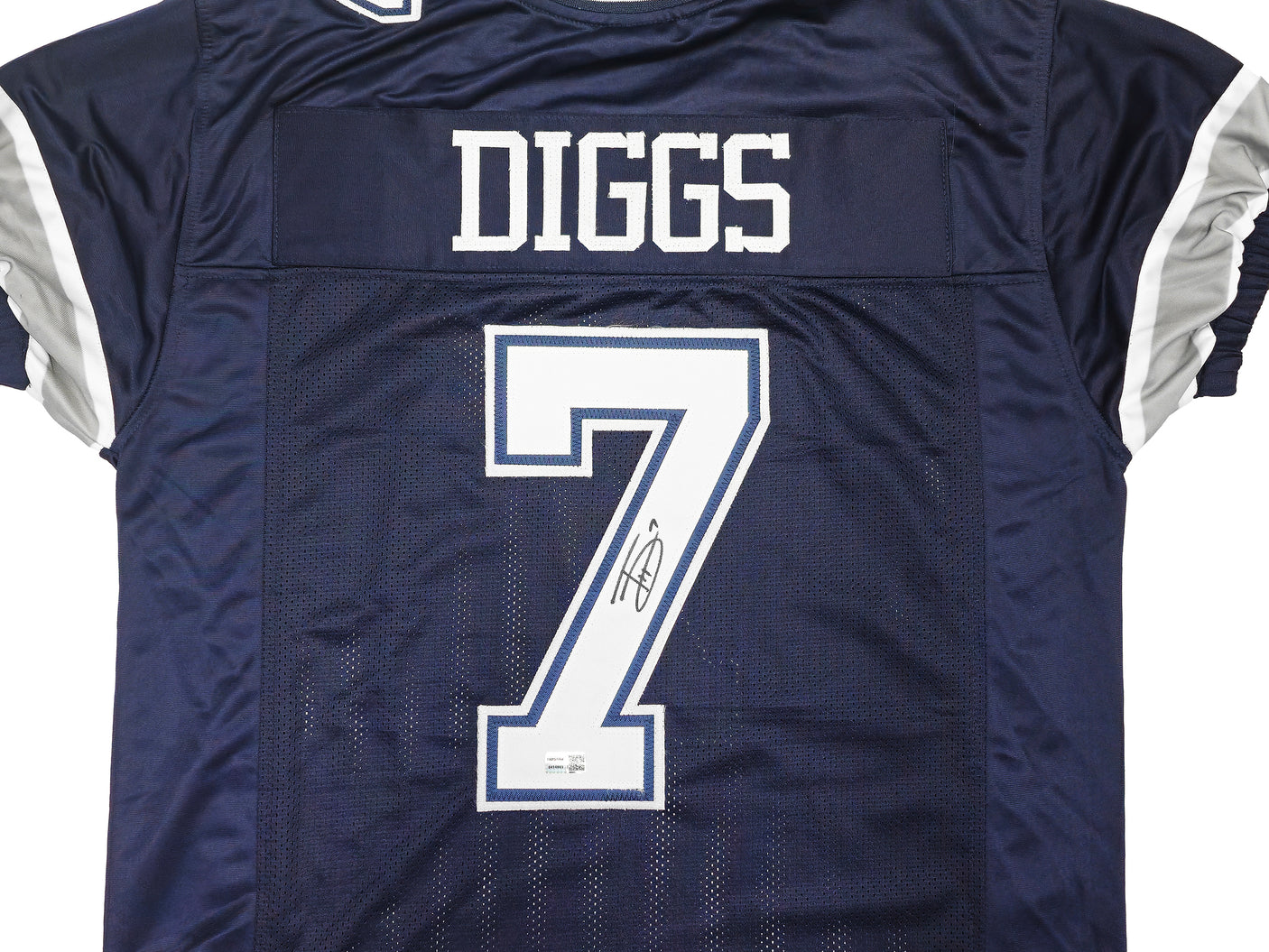 Dallas Cowboys Trevon Diggs Autographed Blue Jersey TriStar Stock #233664