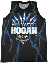 WWE Hulk Hogan Autographed Black Jersey "Hollywood Hogan" Beckett BAS Witness Stock #233368