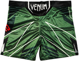 Belal Muhammad Autographed Green Fight Shorts Beckett BAS Witness Stock #233365