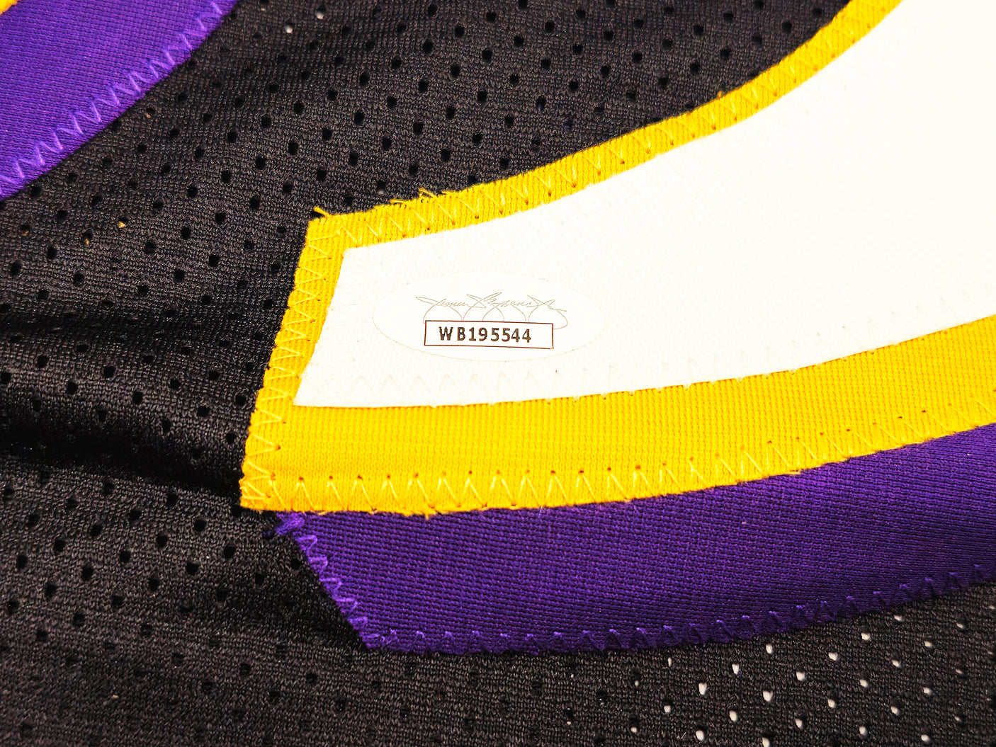 Baltimore Ravens Terrell Suggs Autographed Black Jersey JSA Stock #233374