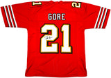 San Francisco 49ers Frank Gore Autographed Red Jersey JSA Stock #233381