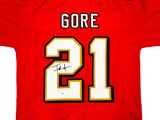 San Francisco 49ers Frank Gore Autographed Red Jersey JSA Stock #233381