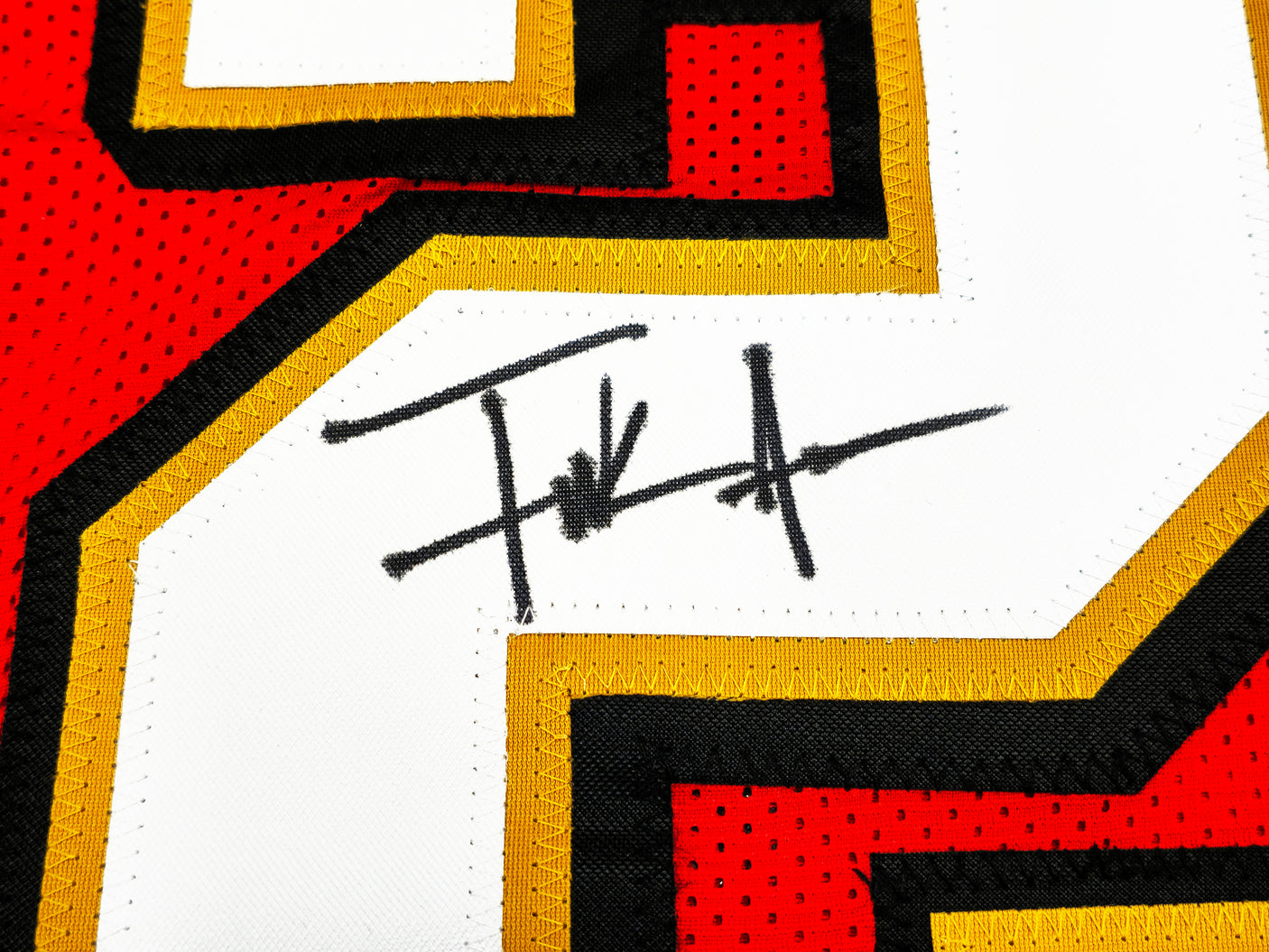 San Francisco 49ers Frank Gore Autographed Red Jersey JSA Stock #233381