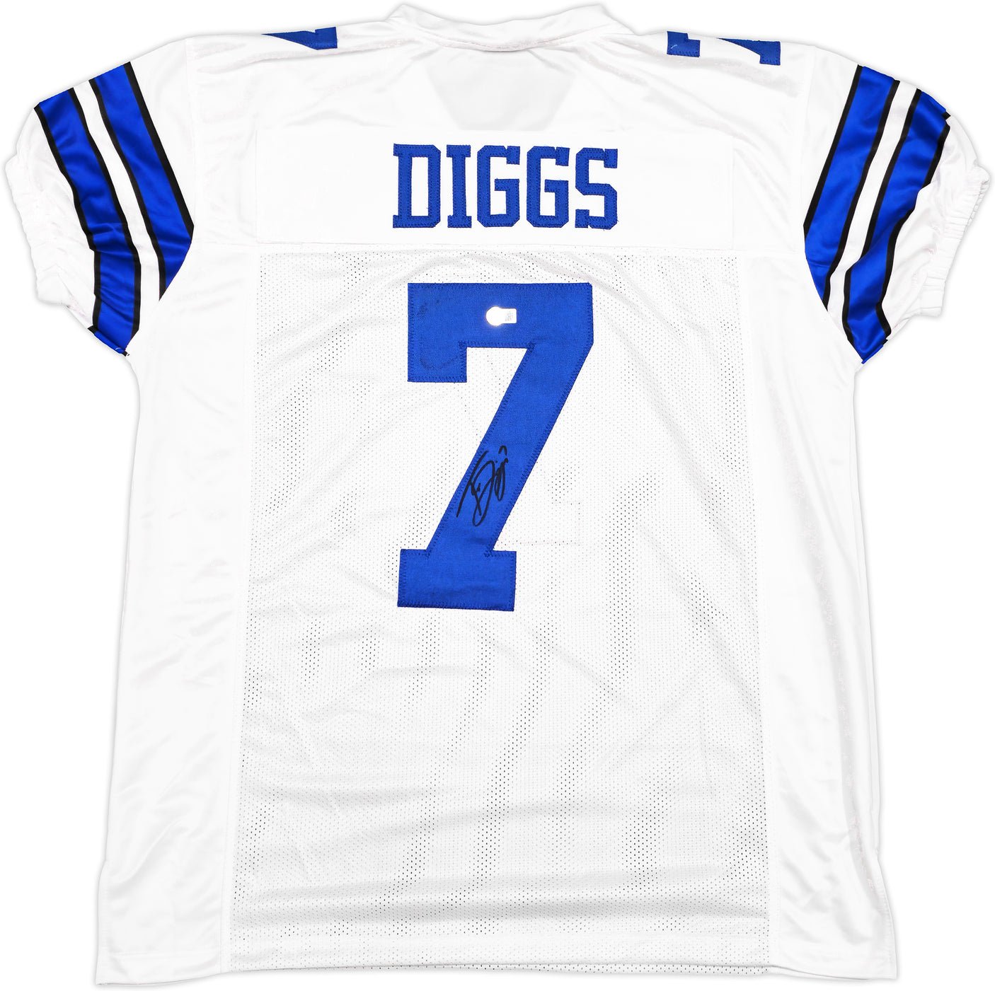 Dallas Cowboys Trevon Diggs Autographed White Jersey Beckett BAS QR Stock #233690
