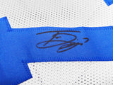 Dallas Cowboys Trevon Diggs Autographed White Jersey Beckett BAS QR Stock #233690