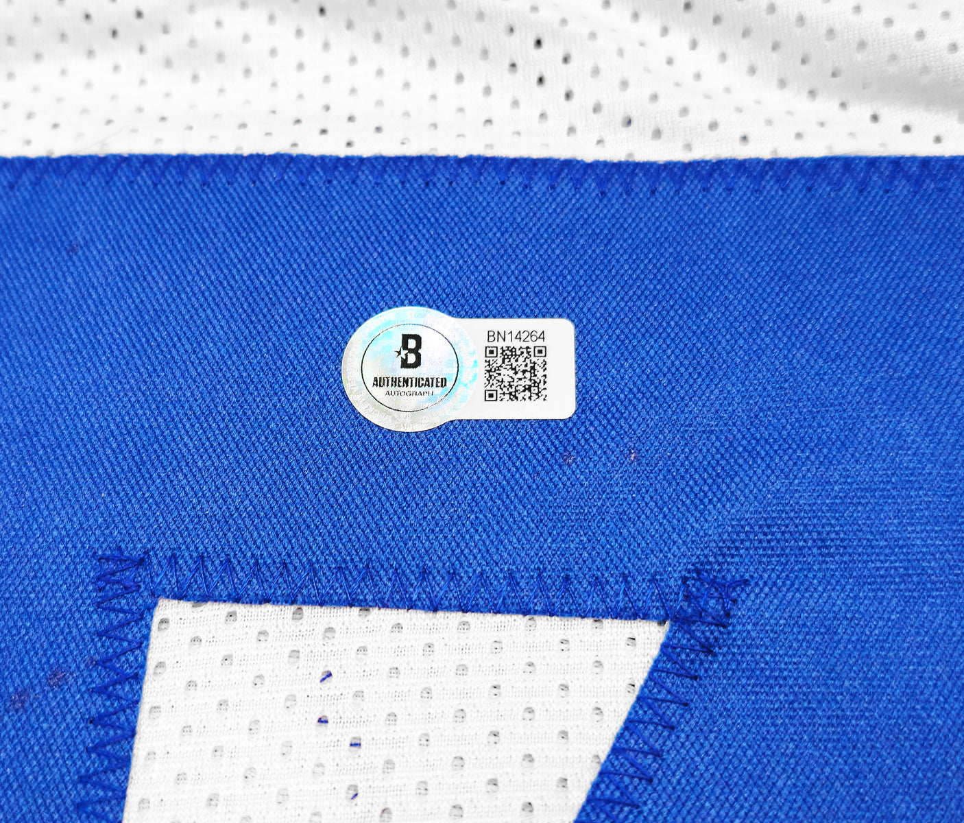 Dallas Cowboys Trevon Diggs Autographed White Jersey Beckett BAS QR Stock #233690