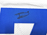 Dallas Cowboys Trevon Diggs Autographed White Jersey Beckett BAS QR Stock #233691