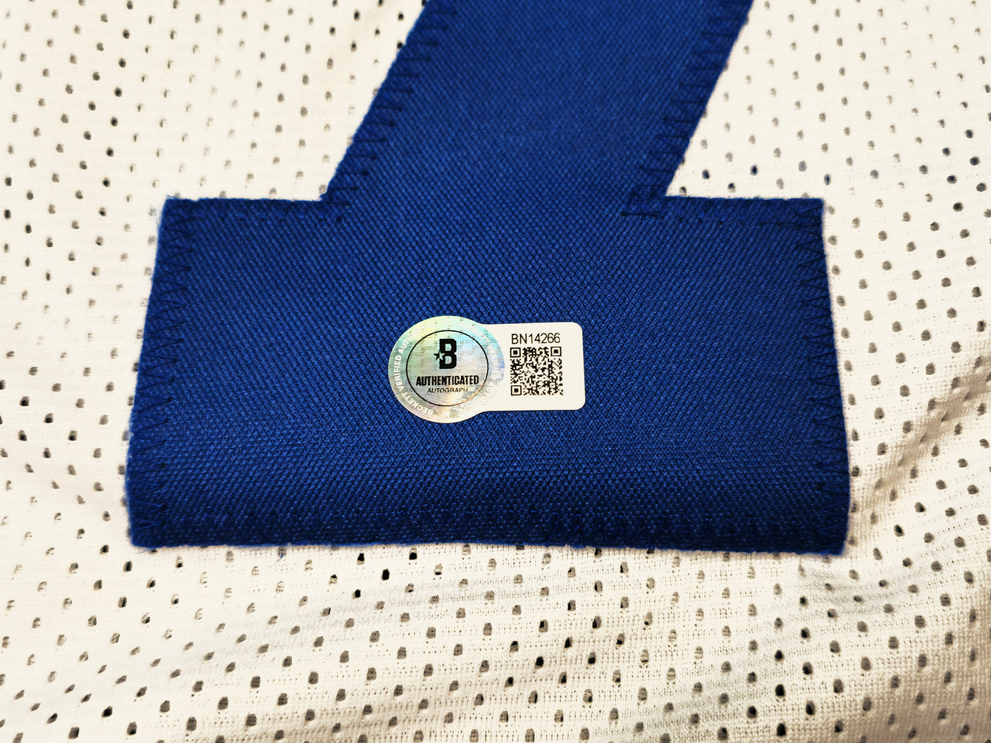 Dallas Cowboys Trevon Diggs Autographed White Jersey Beckett BAS QR Stock #233691
