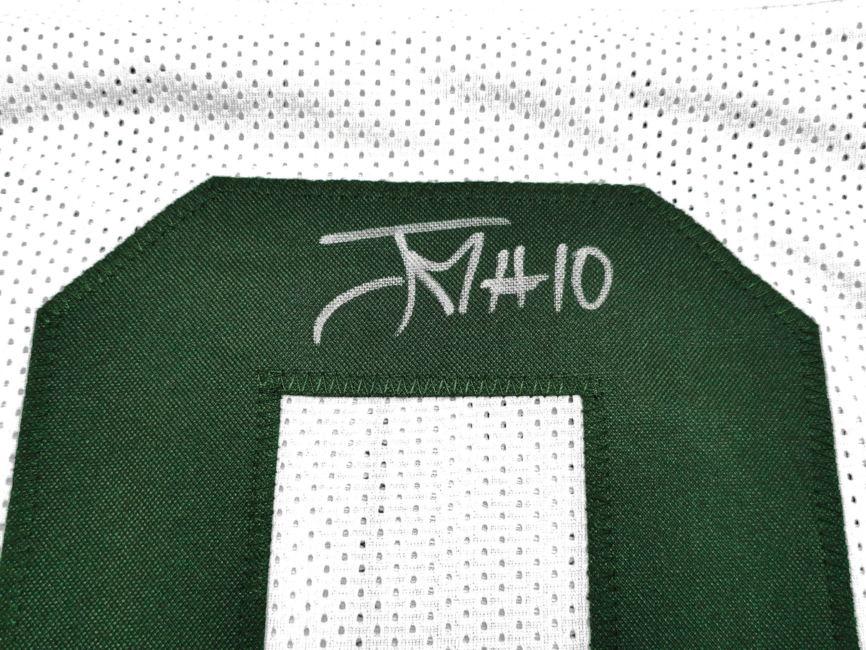 Green Bay Packers Jordan Love Autographed White Jersey Beckett BAS Witness Stock #232821