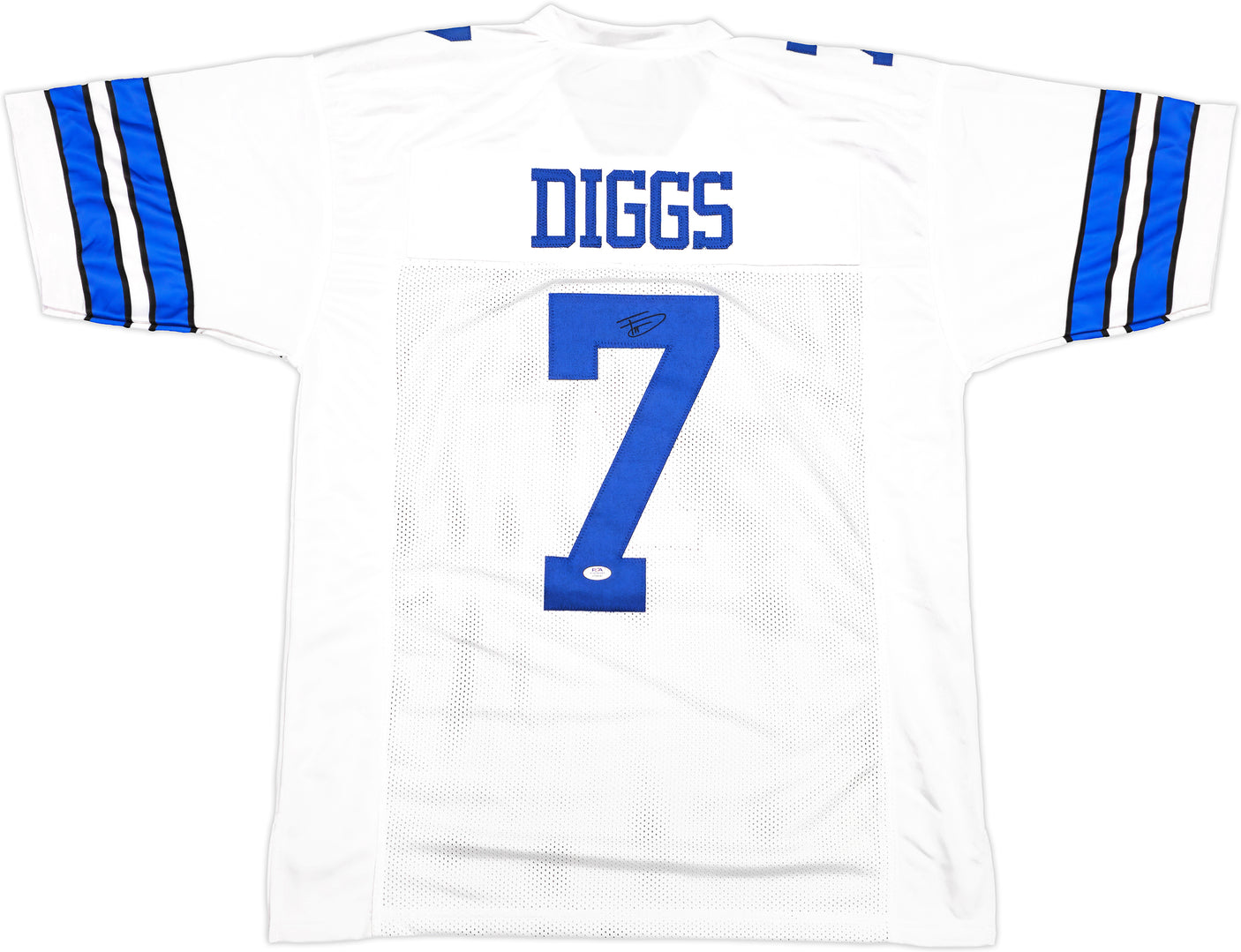 Dallas Cowboys Trevon Diggs Autographed White Jersey PSA/DNA Stock #233666