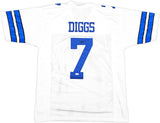 Dallas Cowboys Trevon Diggs Autographed White Jersey PSA/DNA Stock #233666