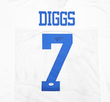 Dallas Cowboys Trevon Diggs Autographed White Jersey PSA/DNA Stock #233666