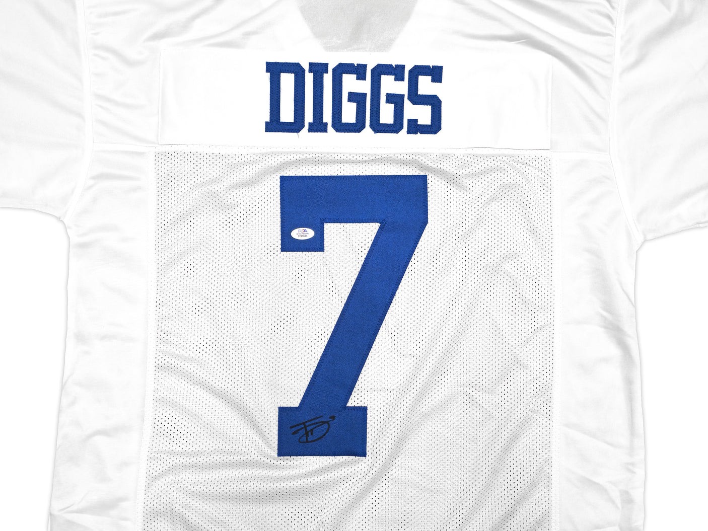 Dallas Cowboys Trevon Diggs Autographed White Jersey PSA/DNA Stock #233668