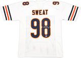 Chicago Bears Montez Sweat Autographed White Jersey JSA Stock #233376