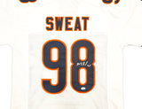 Chicago Bears Montez Sweat Autographed White Jersey JSA Stock #233376