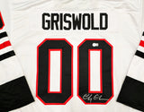 Christmas Vacation Chevy Chase Autographed White Jersey Griswold Beckett BAS QR Stock #233372