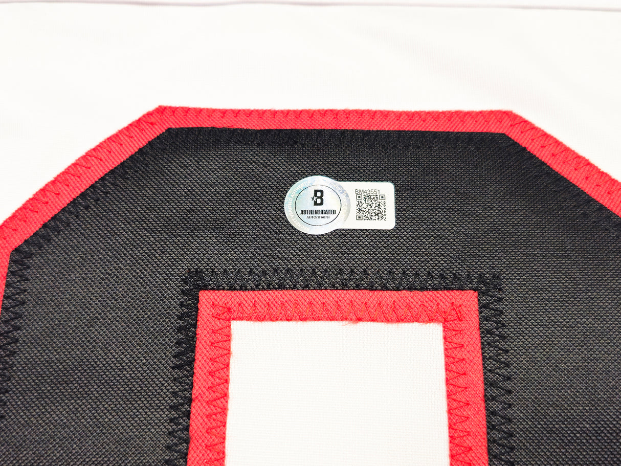 Christmas Vacation Chevy Chase Autographed White Jersey Griswold Beckett BAS QR Stock #233372