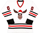 Christmas Vacation Chevy Chase Autographed White Jersey Griswold Beckett BAS QR Stock #233372