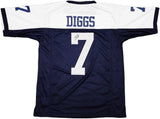 Dallas Cowboys Trevon Diggs Autographed Blue & White Jersey PSA/DNA Stock #233657