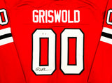 Christmas Vacation Chevy Chase Autographed Red Jersey Griswold Beckett BAS QR Stock #233371
