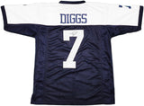 Dallas Cowboys Trevon Diggs Autographed Blue & White Jersey Beckett BAS QR Stock #233689