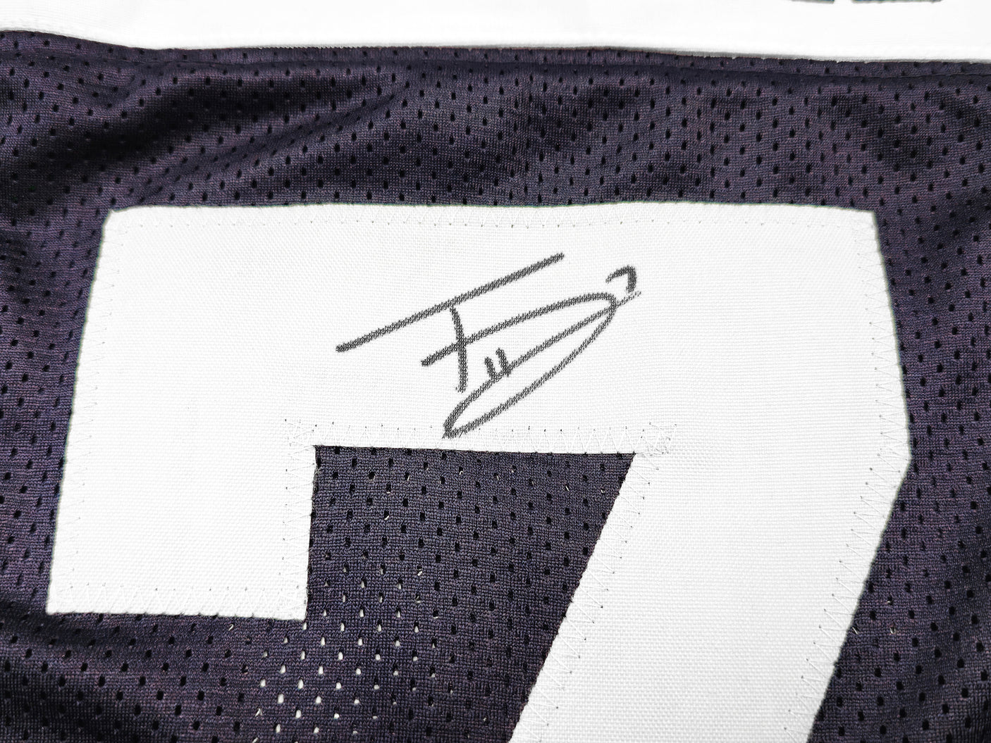 Dallas Cowboys Trevon Diggs Autographed Blue & White Jersey Beckett BAS QR Stock #233689