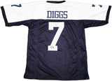 Dallas Cowboys Trevon Diggs Autographed Blue & White Jersey Beckett BAS QR Stock #233661