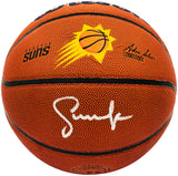 Steve Nash Autographed Composite Leather Phoenix Suns Logo Basketball Beckett BAS Witness Stock #233672