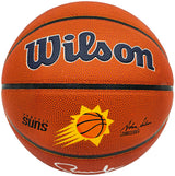 Steve Nash Autographed Composite Leather Phoenix Suns Logo Basketball Beckett BAS Witness Stock #233672