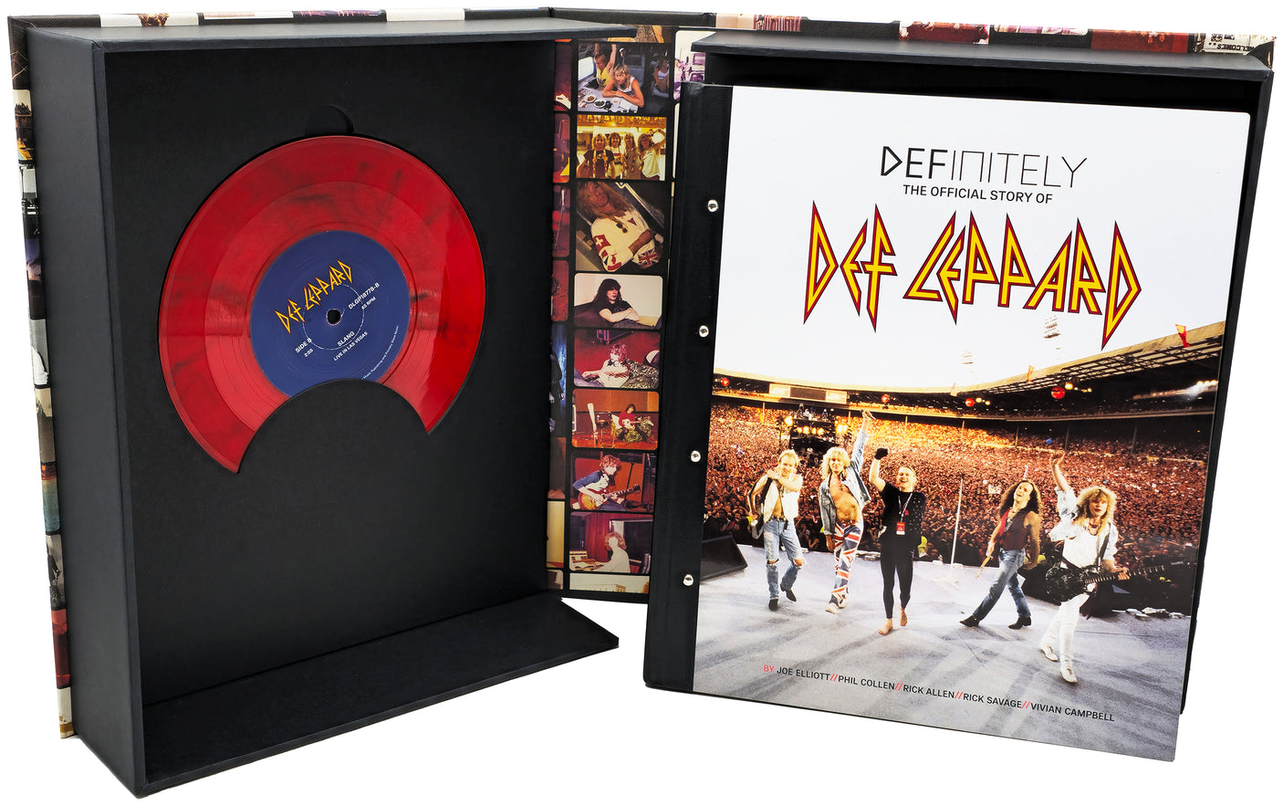 Def Leppard Autographed 'Definitely Genesis Publications' Book #/1500 Signed By All 5 Members Beckett BAS QR Stock #230668