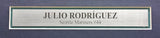 Seattle Mariners Julio Rodriguez Autographed Framed Teal Nike Jersey JSA Stock #218628