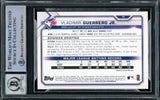 Vladimir Guerrero Jr. Autographed 2021 Bowman Card #73 Toronto Blue Jays Auto Grade Gem Mint 10 Beckett BAS Stock #218651