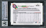 Juan Soto Autographed 2021 Topps Holiday Card #HW100 New York Mets Auto Grade Gem Mint 10 Beckett BAS Stock #218670