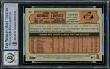 Juan Soto Autographed 2021 Topps Heritage Card #35 New York Mets Auto Grade Gem Mint 10 Beckett BAS Stock #218671