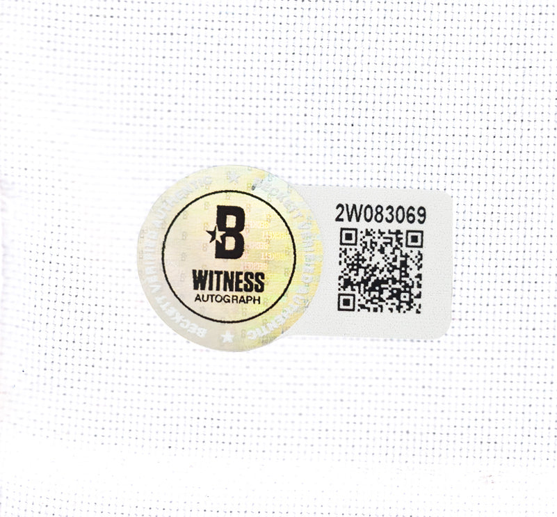 Chevy Chase Autographed White Caddyshack Golf Pin Flag Beckett BAS Witness Stock #233718