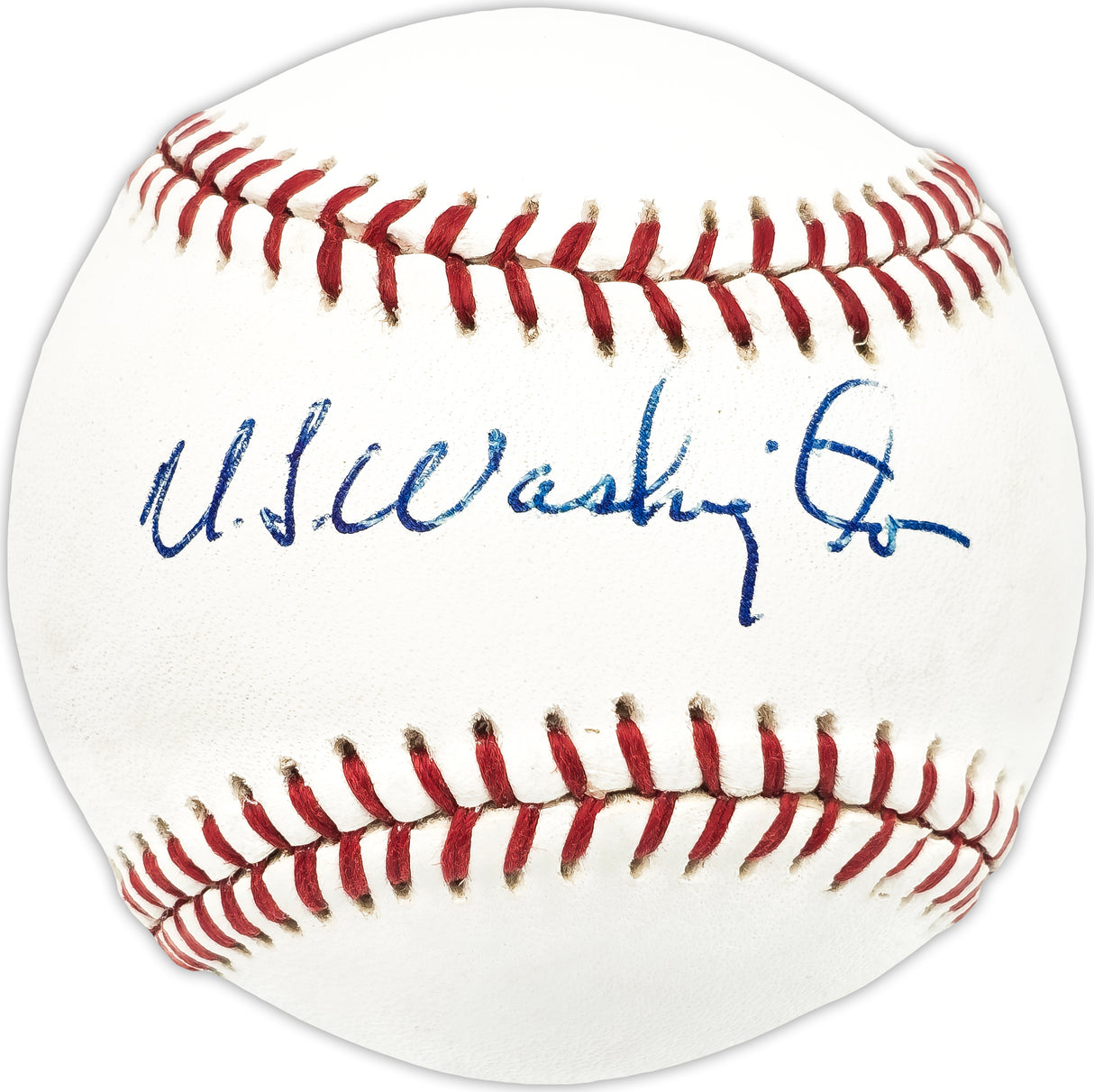 U.L. Washington Autographed Official League Baseball Kansas City Royals, Pittsburgh Pirates Beckett BAS QR #BN13255