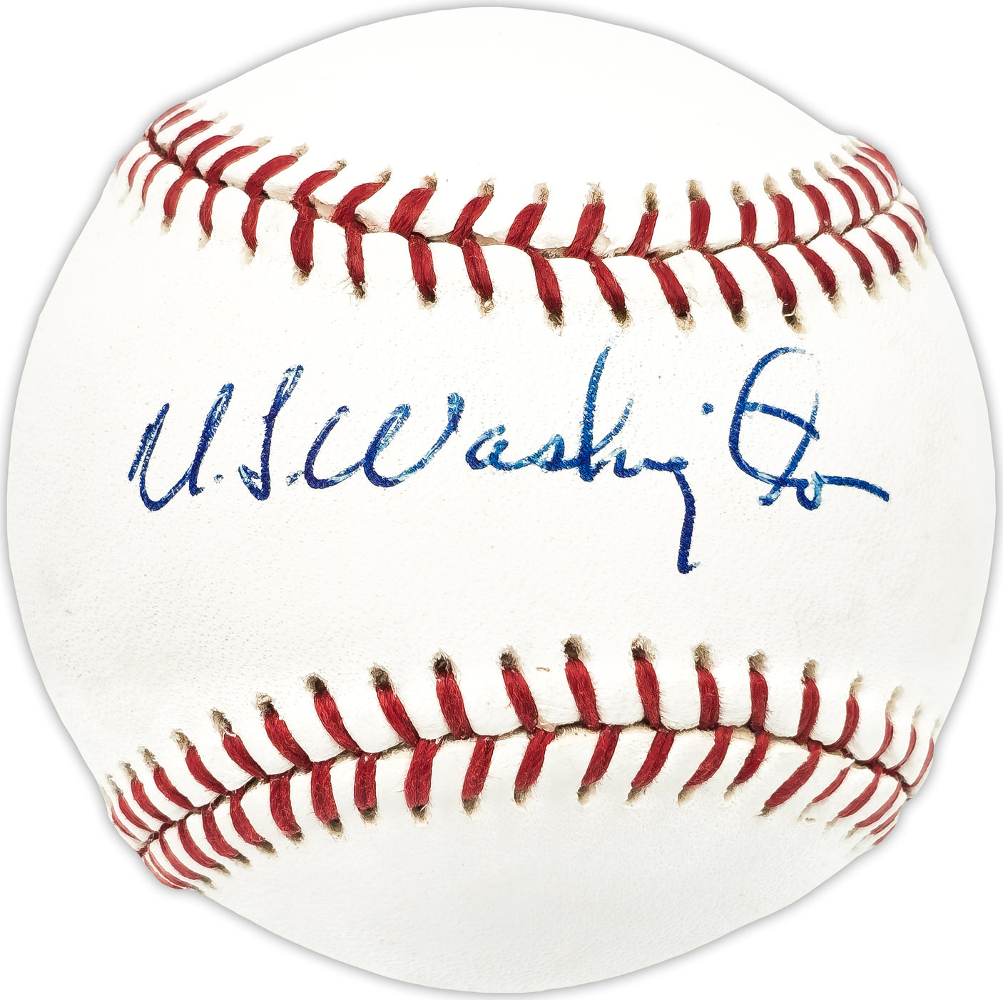 U.L. Washington Autographed Official League Baseball Kansas City Royals, Pittsburgh Pirates Beckett BAS QR #BN13255