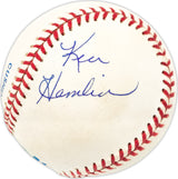 Ken Hamlin Autographed Official AL Baseball Washington Senators Beckett BAS QR #BN13166
