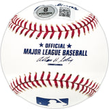 Bill Kern Autographed Official MLB Baseball KC A's Beckett BAS QR #BN13169