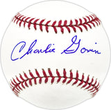 Charlie Gorin Autographed Official MLB Baseball Milwaukee Braves Beckett BAS QR #BN13184