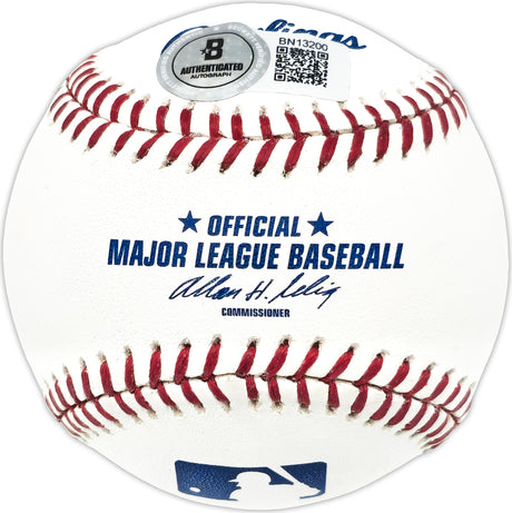 Cotton Nash Autographed Official MLB Baseball Twins, Lakers Beckett BAS QR #BN13200