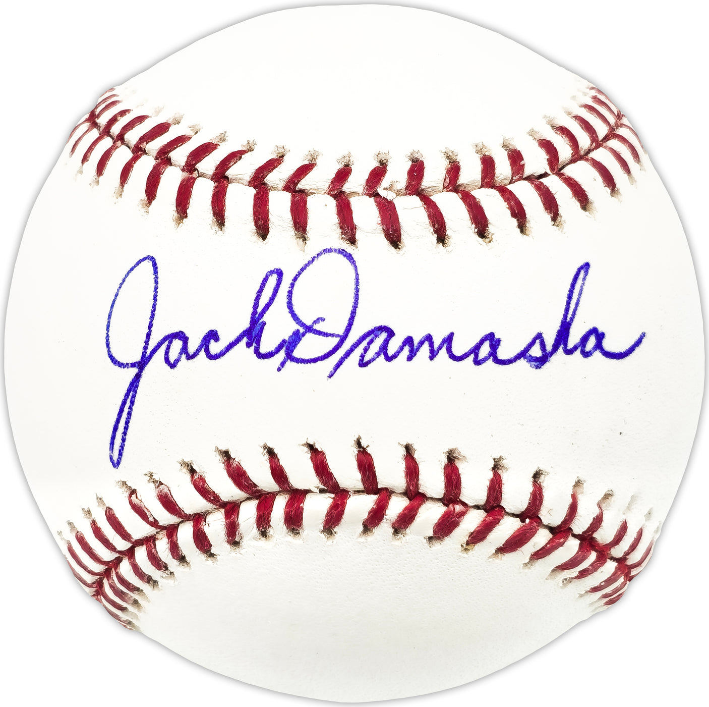 Jack Damaska Autographed Official MLB Baseball St. Louis Cardinals Beckett BAS QR #BN13204